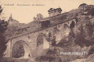 Innsbruck,Hungerburgbahn mit Mariabrunn - Oesterreich - alte historische Fotos Ansichten Bilder Aufnahmen Ansichtskarten 