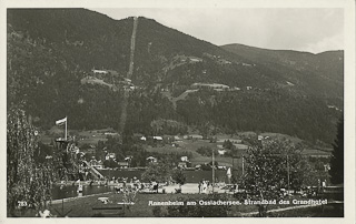 Strand beim Grandhotel - Kärnten - alte historische Fotos Ansichten Bilder Aufnahmen Ansichtskarten 