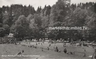 Warmbad Freibad - alte historische Fotos Ansichten Bilder Aufnahmen Ansichtskarten 