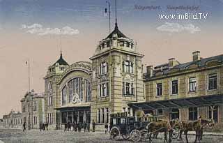 Bahnhof in Klagenfurt - Viktringer Vorstadt (7. Bez) - alte historische Fotos Ansichten Bilder Aufnahmen Ansichtskarten 