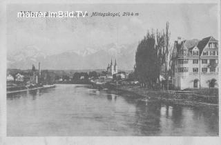 Villach mit altem Stadtkino - Draulände - alte historische Fotos Ansichten Bilder Aufnahmen Ansichtskarten 