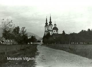 Peruakirche von Süden - Villach(Stadt) - alte historische Fotos Ansichten Bilder Aufnahmen Ansichtskarten 