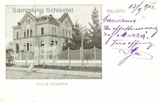 Villa Scarpa in der Pestalozzistraße - Villach(Stadt) - alte historische Fotos Ansichten Bilder Aufnahmen Ansichtskarten 