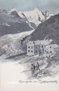 Glocknerhaus mit Großglockner - Spittal an der Drau - alte historische Fotos Ansichten Bilder Aufnahmen Ansichtskarten 