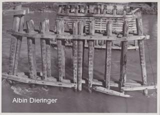 Villach, Abtrag der Kriegsbrücke - Villach-Innere Stadt - alte historische Fotos Ansichten Bilder Aufnahmen Ansichtskarten 