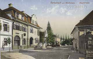 Pörtschach Hauptstrasse - Klagenfurt Land - alte historische Fotos Ansichten Bilder Aufnahmen Ansichtskarten 