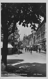 Bahnhofstrasse - Klagenfurt(Stadt) - alte historische Fotos Ansichten Bilder Aufnahmen Ansichtskarten 