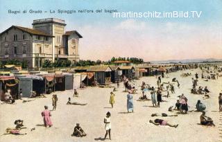 Grado Strand  - Italien - alte historische Fotos Ansichten Bilder Aufnahmen Ansichtskarten 