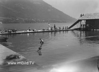 Strandbad in Annenheim am Ossiachersee - alte historische Fotos Ansichten Bilder Aufnahmen Ansichtskarten 