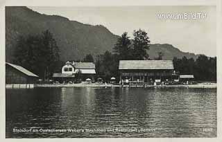 Strandbad Weber - Steindorf - alte historische Fotos Ansichten Bilder Aufnahmen Ansichtskarten 