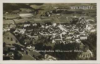 Völkermarkt Fliegeraufnahme - alte historische Fotos Ansichten Bilder Aufnahmen Ansichtskarten 