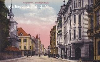 Klagenfurt, Bahnhofstraße - Oesterreich - alte historische Fotos Ansichten Bilder Aufnahmen Ansichtskarten 
