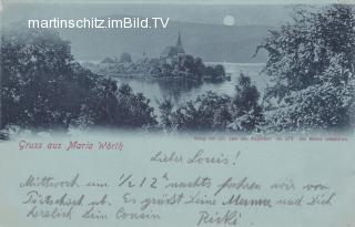 Maria Wörth - Mondscheinkarte - Kärnten - alte historische Fotos Ansichten Bilder Aufnahmen Ansichtskarten 