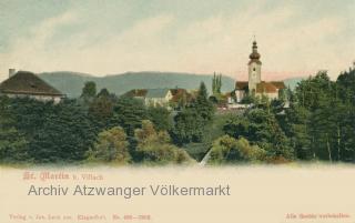 St. Martin bei Villach, Ortsansicht - Villach - alte historische Fotos Ansichten Bilder Aufnahmen Ansichtskarten 