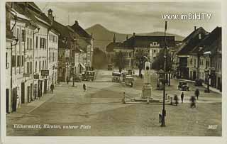 Völkermarkt - Unterer Platz - Völkermarkt - alte historische Fotos Ansichten Bilder Aufnahmen Ansichtskarten 