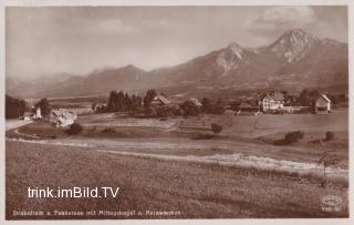 Blick von Greuth auf Drobollach - Villach(Stadt) - alte historische Fotos Ansichten Bilder Aufnahmen Ansichtskarten 