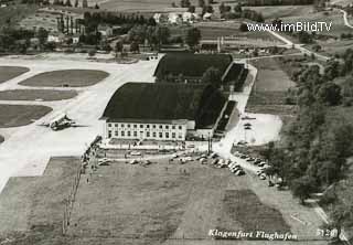 Flughafen Klagenfurt - alte historische Fotos Ansichten Bilder Aufnahmen Ansichtskarten 