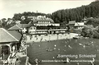 Strandbad und Hotel Aschgan - Villach(Stadt) - alte historische Fotos Ansichten Bilder Aufnahmen Ansichtskarten 