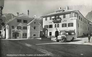 Postplatz in Oberdrauburg - Spittal an der Drau - alte historische Fotos Ansichten Bilder Aufnahmen Ansichtskarten 