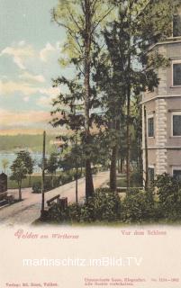 Velden, vor dem Schloss - alte historische Fotos Ansichten Bilder Aufnahmen Ansichtskarten 