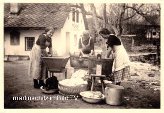 Faak am See, Kunstmühle mit Wäscherinnen - Faak am See - alte historische Fotos Ansichten Bilder Aufnahmen Ansichtskarten 