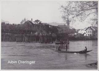 Villach, Abtrag der Kriegsbrücke - Oesterreich - alte historische Fotos Ansichten Bilder Aufnahmen Ansichtskarten 