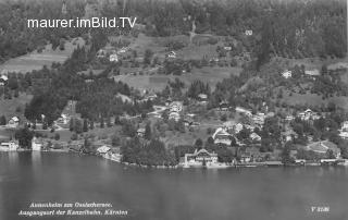 Annenheim vom See - Villach Land - alte historische Fotos Ansichten Bilder Aufnahmen Ansichtskarten 