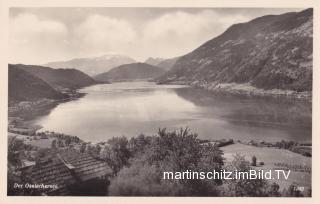 Blick vom Ostufer des Ossiachersees  - alte historische Fotos Ansichten Bilder Aufnahmen Ansichtskarten 