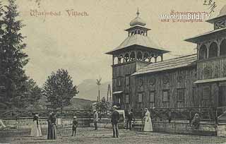 Schwimmschule + Croquetplatz - Kärnten - alte historische Fotos Ansichten Bilder Aufnahmen Ansichtskarten 