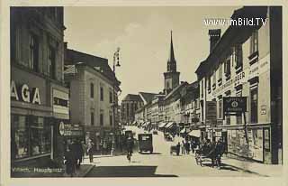 Villach Hauptplatz - Hauptplatz - alte historische Fotos Ansichten Bilder Aufnahmen Ansichtskarten 