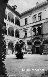 Altes Rathaus, Innenhof - Villach - alte historische Fotos Ansichten Bilder Aufnahmen Ansichtskarten 