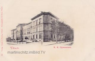 Villach, K.k. Gymnasium Peraustraße - Oesterreich - alte historische Fotos Ansichten Bilder Aufnahmen Ansichtskarten 