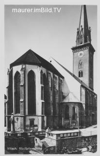 Stadtpfarrkirche - Villach(Stadt) - alte historische Fotos Ansichten Bilder Aufnahmen Ansichtskarten 