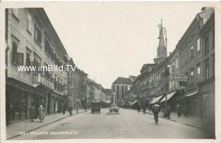 Hauptplatz in Villach - Kärnten - alte historische Fotos Ansichten Bilder Aufnahmen Ansichtskarten 