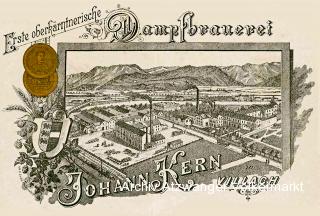 Villach, Erste Oberkärntner Dampfbrauerei  - Villach(Stadt) - alte historische Fotos Ansichten Bilder Aufnahmen Ansichtskarten 