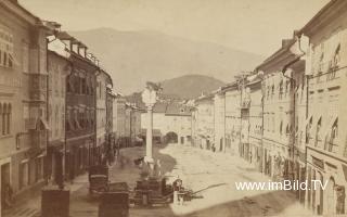 Hauptplatz in Villach - Hauptplatz - alte historische Fotos Ansichten Bilder Aufnahmen Ansichtskarten 