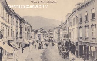 Villach Hauptplatz - alte historische Fotos Ansichten Bilder Aufnahmen Ansichtskarten 