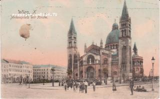 Antonsplatz mit Kirche - Wien 10.,Favoriten - alte historische Fotos Ansichten Bilder Aufnahmen Ansichtskarten 