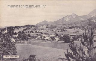 Faak Ortsansicht - Finkenstein am Faaker See - alte historische Fotos Ansichten Bilder Aufnahmen Ansichtskarten 