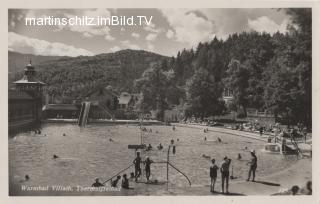 Warmbad Villach - Freibad - Oesterreich - alte historische Fotos Ansichten Bilder Aufnahmen Ansichtskarten 