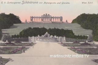 Wien, K.K. Schlossgarten Schönbrunn - Oesterreich - alte historische Fotos Ansichten Bilder Aufnahmen Ansichtskarten 