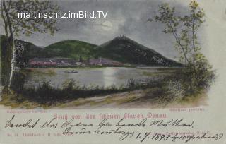 Wien, Kahlengebirge - Mondscheinkarte - Oesterreich - alte historische Fotos Ansichten Bilder Aufnahmen Ansichtskarten 