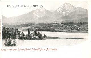 Faakersee Insel - Oesterreich - alte historische Fotos Ansichten Bilder Aufnahmen Ansichtskarten 