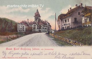 Semmering, Grand Hotel Erzherzog Johann - Semmering - alte historische Fotos Ansichten Bilder Aufnahmen Ansichtskarten 