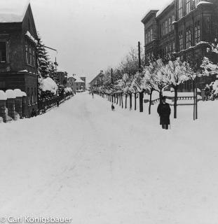 Gymnasium Peraustraße. Blick nach SO - Europa - alte historische Fotos Ansichten Bilder Aufnahmen Ansichtskarten 