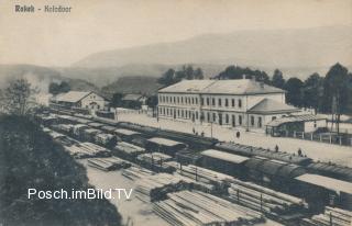 Rakek, Bahnhof - Innerkrainer-Karstgegend (Notranjsko-kra - alte historische Fotos Ansichten Bilder Aufnahmen Ansichtskarten 