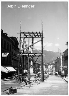 Dreifaltigkeitssäule Säulenaufbau - alte historische Fotos Ansichten Bilder Aufnahmen Ansichtskarten 