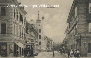 Klagenfurt Bahnhofstrasse - Bahnhofstraße - alte historische Fotos Ansichten Bilder Aufnahmen Ansichtskarten 