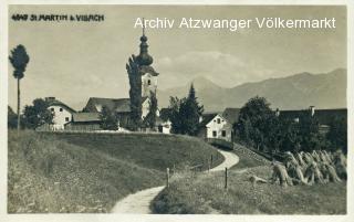 St. Martin bei Villach, Ortsansicht  - Villach(Stadt) - alte historische Fotos Ansichten Bilder Aufnahmen Ansichtskarten 