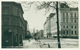 Villach Schulstrasse - Villach(Stadt) - alte historische Fotos Ansichten Bilder Aufnahmen Ansichtskarten 